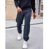COOFANDY Men’s Corduroy Pants Casual Drawstring Trousers Elastic Waist Fashion Tapered Streetwear Joggers with Pockets(Navy Blue)