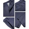 COOFANDY Men’s Cotton Linen Pants Elastic Waist Lightweight Casual Pants Relaxed Fit Yoga Beach Pants with Pockets(02-navy)
