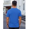 COOFANDY Men’s Cotton T-Shirt Short Sleeve Crew Neck Tee Shirts Casual Solid Basic Tops(Royal Blue)