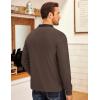 COOFANDY Men’s Fleece Quarter Zip Pullover Long Sleeve Mock Neck Sweatshirt(Chestnut Brown)