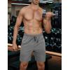 COOFANDY Mens Gym Shorts(2 Pack: Black/Light Grey)