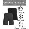 COOFANDY Mens Gym Shorts(Black / Dark Grey)