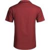 COOFANDY Mens Hawaiian Shirt Short Sleeve Buttoon Down Shirts Casual Tropical Floral Summer Linen Shirts(Wine Red)