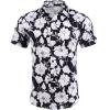 COOFANDY Mens Hawaiian Shirts Short Sleeve Button Down Shirt Casual Summer Beach Shirts Floral Tropical Vacation Resort Wear(Black & White)