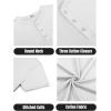 COOFANDY Men’s Henley Shirts Cotton Short Sleeve Casual T-Shirt Button Henley Basic Tee Lightweight Summer Top(All White)