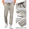 COOFANDY Mens Joggers Pants Regular Fit Casual Pants Lightweight Elastic Waistband Pants with Pockets(Light Grey)