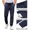 COOFANDY Mens Joggers Pants Regular Fit Casual Pants Lightweight Elastic Waistband Pants with Pockets(Navy Blue)