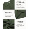 COOFANDY Mens Knit Polo Shirt Short Sleeve Vintage Textured Casual Golf Shirts Summer Beach Top(Army Green)