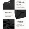 COOFANDY Mens Knit Polo Shirt Short Sleeve Vintage Textured Casual Golf Shirts Summer Beach Top(Black)