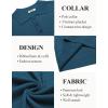 COOFANDY Mens Knit Polo Shirt Short Sleeve Vintage Textured Casual Golf Shirts Summer Beach Top(Blue)