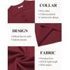 COOFANDY Mens Knit Polo Shirt Short Sleeve Vintage Textured Casual Golf Shirts Summer Beach Top(Wine Red)