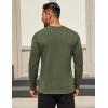 COOFANDY Mens Long Sleeve T Shirts Crew Neck Casual Basic Tee Shirt Lightweight Pullover Shirts(1 Pack-army Green)