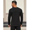 COOFANDY Mens Long Sleeve T Shirts Crew Neck Casual Basic Tee Shirt Lightweight Pullover Shirts(1 Pack-black)