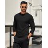 COOFANDY Mens Long Sleeve T Shirts Crew Neck Casual Basic Tee Shirt Lightweight Pullover Shirts(1 Pack-black)