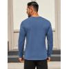 COOFANDY Mens Long Sleeve T Shirts Crew Neck Casual Basic Tee Shirt Lightweight Pullover Shirts(1 Pack-blue)