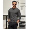 COOFANDY Mens Long Sleeve T Shirts Crew Neck Casual Basic Tee Shirt Lightweight Pullover Shirts(1 Pack-dark Gray)