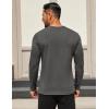 COOFANDY Mens Long Sleeve T Shirts Crew Neck Casual Basic Tee Shirt Lightweight Pullover Shirts(1 Pack-dark Gray)