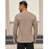 COOFANDY Mens Long Sleeve T Shirts Crew Neck Casual Basic Tee Shirt Lightweight Pullover Shirts(1 Pack-khaki)