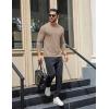 COOFANDY Mens Long Sleeve T Shirts Crew Neck Casual Basic Tee Shirt Lightweight Pullover Shirts(1 Pack-khaki)