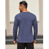 COOFANDY Mens Long Sleeve T Shirts Crew Neck Casual Basic Tee Shirt Lightweight Pullover Shirts(1 Pack-navy Blue)
