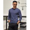 COOFANDY Mens Long Sleeve T Shirts Crew Neck Casual Basic Tee Shirt Lightweight Pullover Shirts(1 Pack-navy Blue)