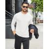 COOFANDY Mens Long Sleeve T Shirts Crew Neck Casual Basic Tee Shirt Lightweight Pullover Shirts(1 Pack-white)