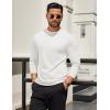 COOFANDY Mens Long Sleeve T Shirts Crew Neck Casual Basic Tee Shirt Lightweight Pullover Shirts(1 Pack-white)