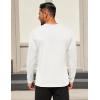 COOFANDY Mens Long Sleeve T Shirts Crew Neck Casual Basic Tee Shirt Lightweight Pullover Shirts(1 Pack-white)