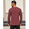 COOFANDY Mens Long Sleeve T Shirts Crew Neck Casual Basic Tee Shirt Lightweight Pullover Shirts(1 Pack-wine Red)