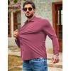 COOFANDY Men’s Muscle Fit Dress Shirts Wrinkle Free Long Sleeve Button Down Shirt Stretch Business Shirt(Deep Purple)