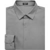 COOFANDY Men’s Muscle Fit Dress Shirts Wrinkle Free Long Sleeve Button Down Shirt Stretch Business Shirt(Light Grey)