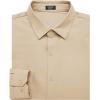 COOFANDY Men’s Muscle Fit Dress Shirts Wrinkle Free Long Sleeve Button Down Shirt Stretch Business Shirt(Light Khaki)