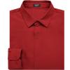 COOFANDY Men’s Muscle Fit Dress Shirts Wrinkle Free Long Sleeve Button Down Shirt Stretch Business Shirt(Red)