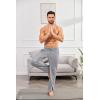 COOFANDY Men’s Open Bottom Sweatpants Casual Yoga Pants Lightweight Jogger Lounge Pants with Pockets(Light Heather Grey)