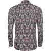 COOFANDY Mens Paisley Printed Shirts Casual Long Sleeve Button Down Shirts Floral Dress Shirt with Pockets(Black)