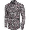 COOFANDY Mens Paisley Printed Shirts Casual Long Sleeve Button Down Shirts Floral Dress Shirt with Pockets(Black)