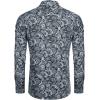 COOFANDY Mens Paisley Printed Shirts Casual Long Sleeve Button Down Shirts Floral Dress Shirt with Pockets(Pattern 2)