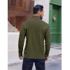 COOFANDY Mens Quarter Zip Pullover Sweatshirt UPF 50+ Long Sleeve Sun Protection Shirts Golf Running Rash Guard T-Shirts(Army Green)