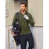 COOFANDY Mens Quarter Zip Pullover Sweatshirt UPF 50+ Long Sleeve Sun Protection Shirts Golf Running Rash Guard T-Shirts(Army Green)