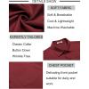 COOFANDY Mens Short Sleeve Button Down Shirt Wrinkle Free Dress Shirts Casual Summer Untucked Shirt(Wine Red)