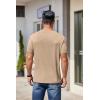 COOFANDY Men’s Short Sleeve T-Shirts Crew Neck Casual Summer T Shirts 1-3 Pack Basic Tee Shirt(A-khaki 1pack)