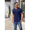 COOFANDY Men’s Short Sleeve T-Shirts Crew Neck Casual Summer T Shirts 1-3 Pack Basic Tee Shirt(A-navy Blue 1pack)
