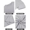COOFANDY Men’s Short Sleeve T-Shirts Crew Neck Casual Summer T Shirts 1-3 Pack Basic Tee Shirt(B- Black/Light Grey -2 Pack)