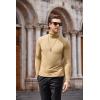 COOFANDY Men’s Slim Fit Turtleneck Cotton T Shirts Casual Long Sleeve Lightweight Pullover Sweater Basic Tops(Khaki)