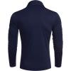 COOFANDY Men’s Slim Fit Turtleneck Cotton T Shirts Casual Long Sleeve Lightweight Pullover Sweater Basic Tops(Navy Blue)