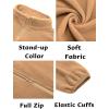 COOFANDY Men’s Soft Polar Fleece Jacket Lightweight Full Zip Jackets Casual Outdoor Warm Jackets Coats with Pockets(Light Brown)