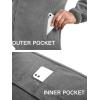 COOFANDY Men’s Soft Polar Fleece Jacket Lightweight Full Zip Jackets Casual Outdoor Warm Jackets Coats with Pockets(Medium Grey)