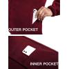 COOFANDY Men’s Soft Polar Fleece Jacket Lightweight Full Zip Jackets Casual Outdoor Warm Jackets Coats with Pockets(Wine Red)