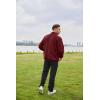 COOFANDY Men’s Soft Polar Fleece Jacket Lightweight Full Zip Jackets Casual Outdoor Warm Jackets Coats with Pockets(Wine Red)