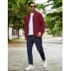 COOFANDY Men’s Soft Polar Fleece Jacket Lightweight Full Zip Jackets Casual Outdoor Warm Jackets Coats with Pockets(Wine Red)